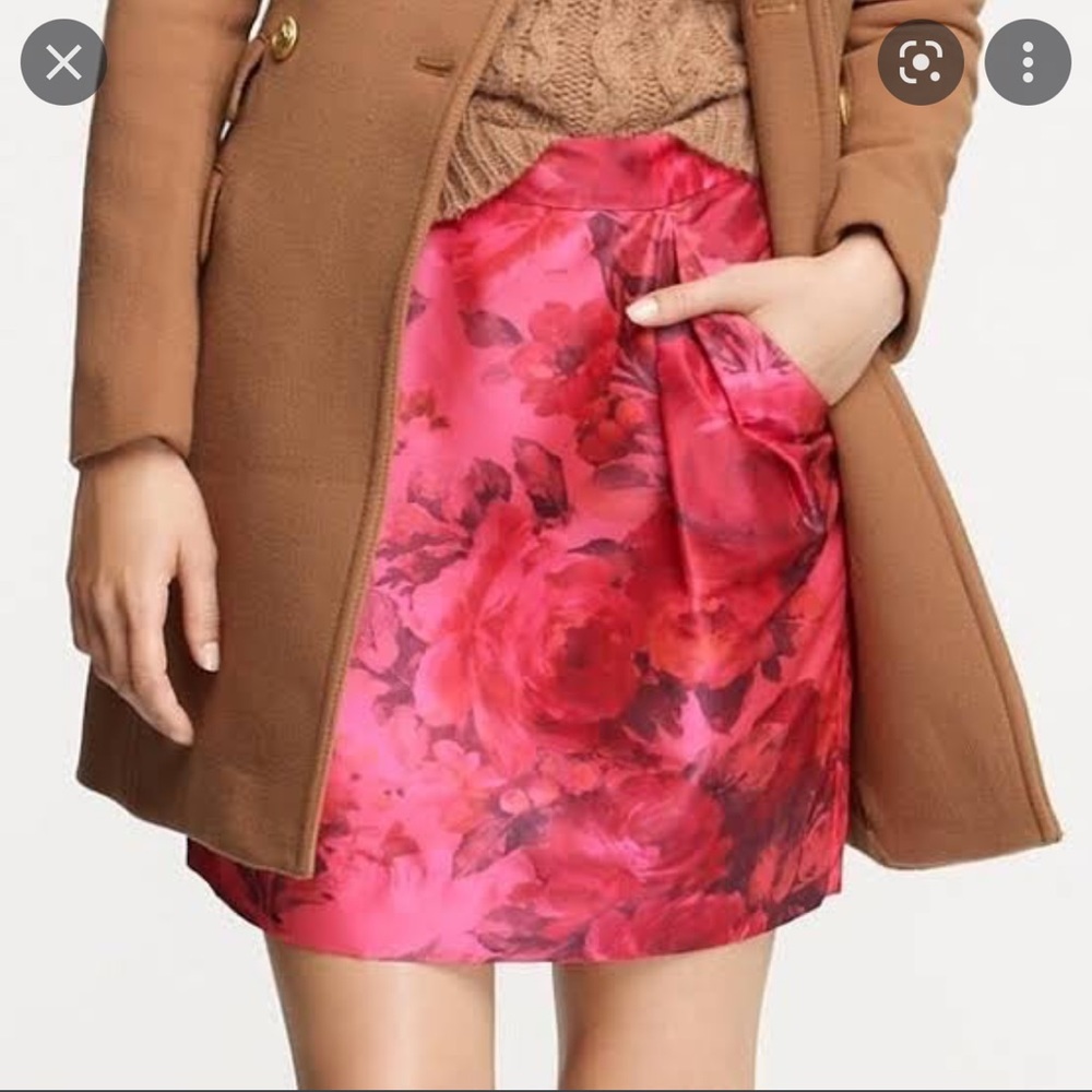 JCrew Peony Floral Origami Mini with Pockets - Picture 1 of 6